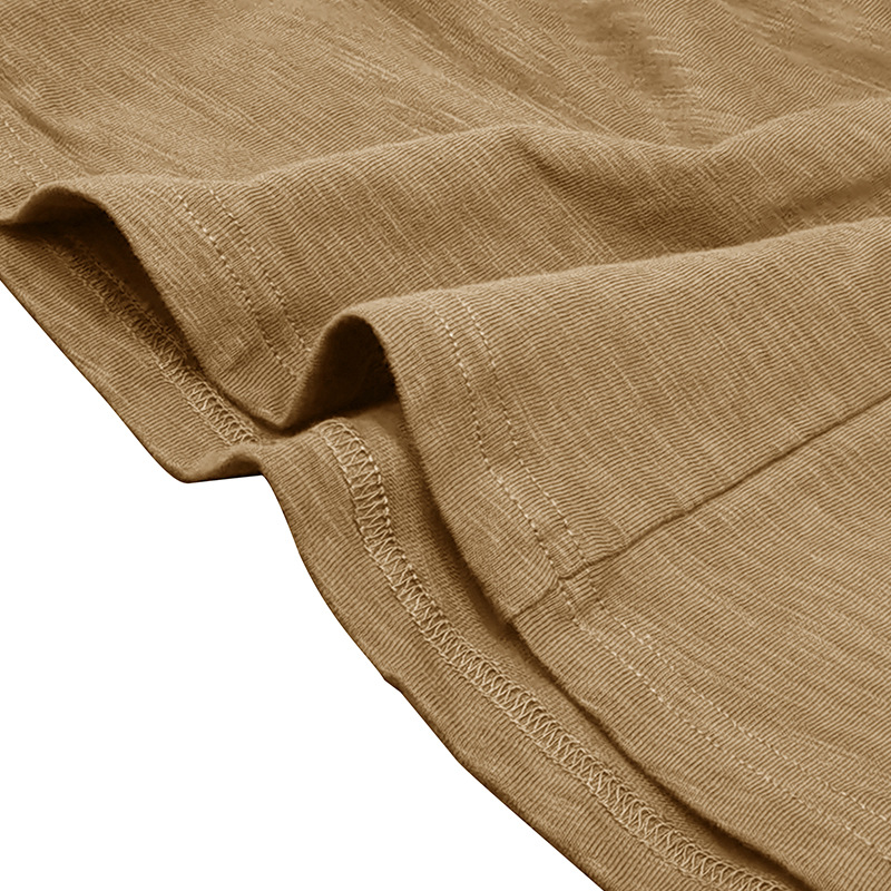 2023 Autunno/Inverno Nuova T-shirt a maniche lunghe da uomo all'aperto Camicia in cotone misto di bambù Top Henry_voghion.com