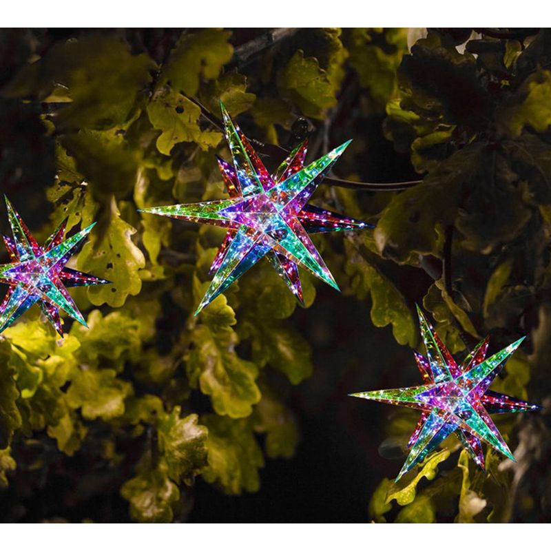 Creative Iridescent Ornament Exploding Star Outdoor Glowing Window Display Atmosphere Scene Decoration_voghion.com