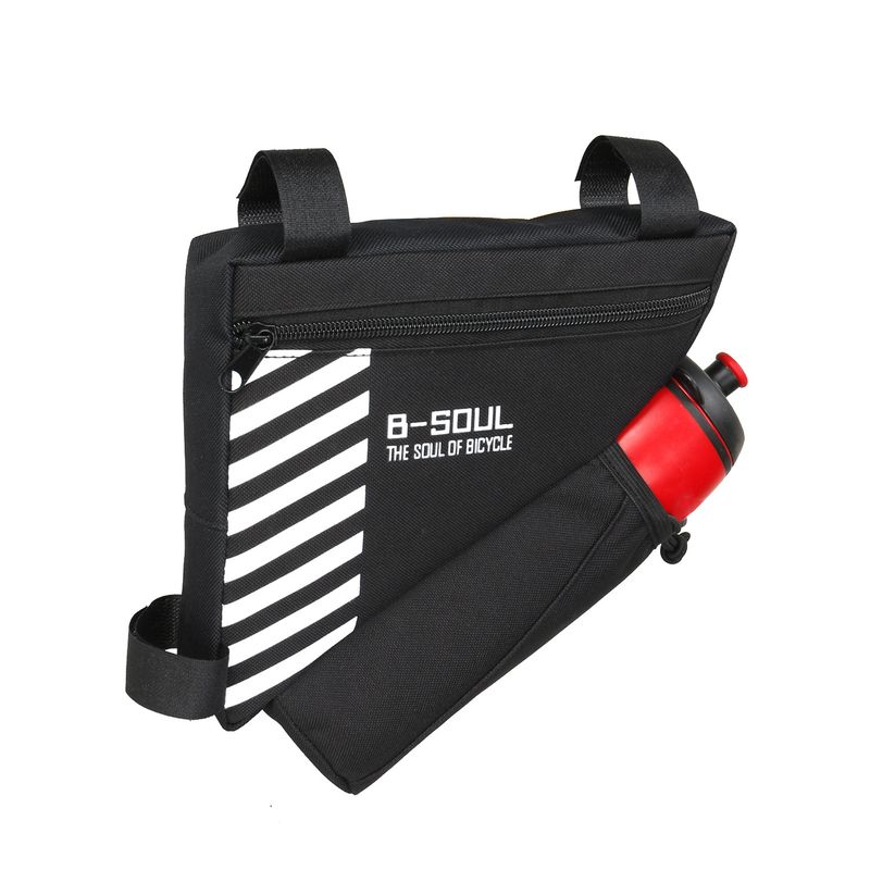 B-SOUL Bicycle Mountain Bike Saddle Can Hold Water Bottle Top Tube Bag Triangle Tool_voghion.com
