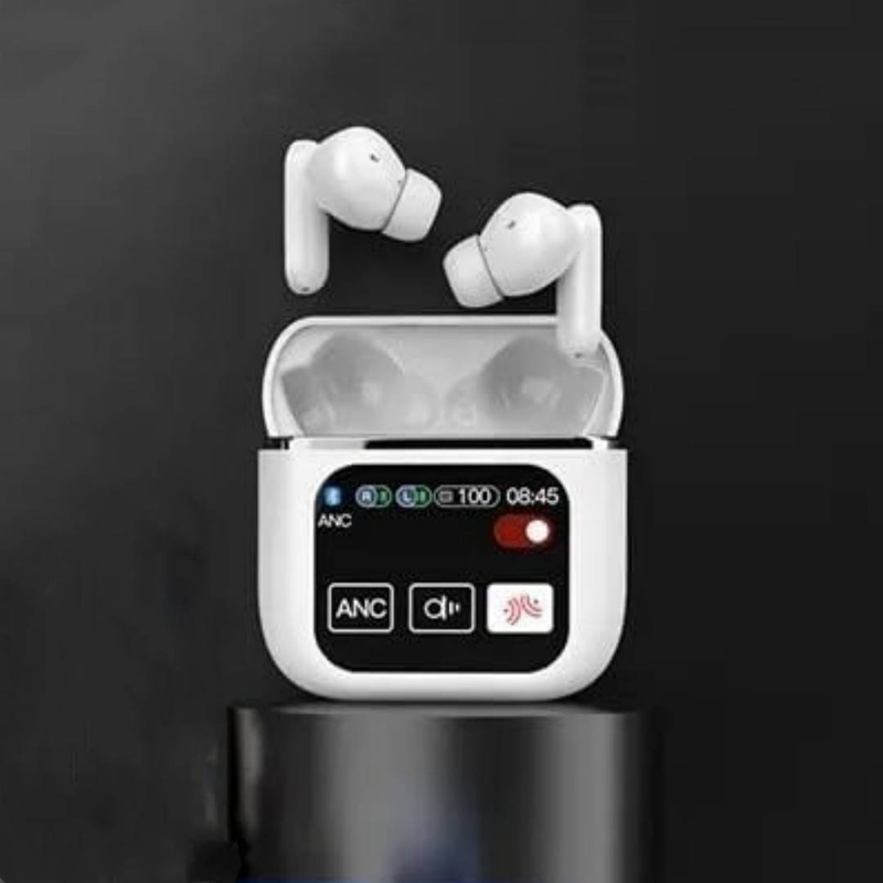 TOP Noile căști Bluetooth fără fir cu ecran LED color tactil și reducerea zgomotului în ureche, potrivite pentru orice telefon mobil_voghion.com