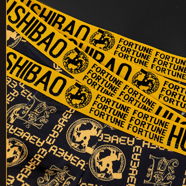 Temperamento aristocratico stile caldo nero e oro intimo maschile nobile intimo maschile boxer shorts e-commerce fabbrica vendita diretta all'ingrosso_voghion.com