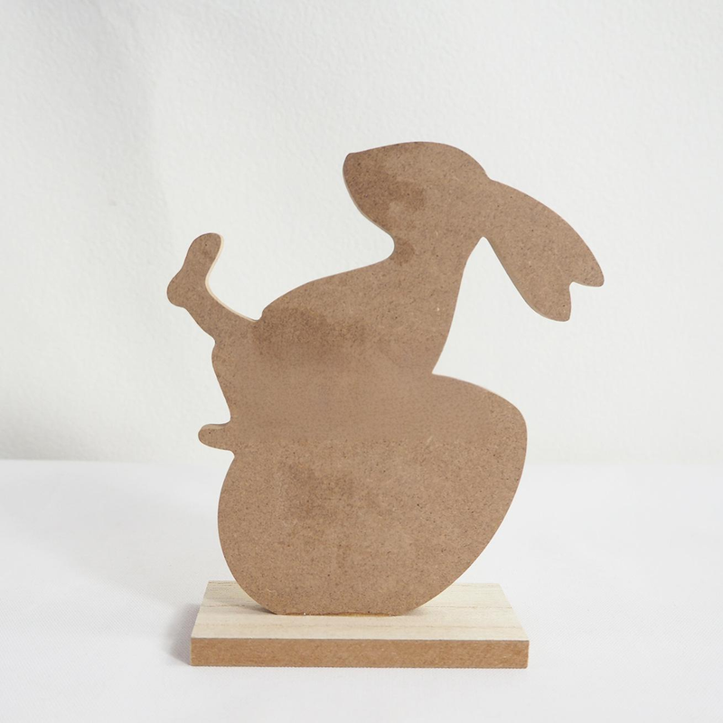 Easter Party Cute Rabbit Ornaments Wooden Crafts Spring Fresh Style Wooden Decorations_voghion.com
