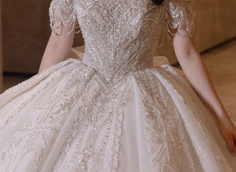 Women's Clothing New Style Bride Petite Main Yarn High Quality Texture Heavy Work_voghion.com