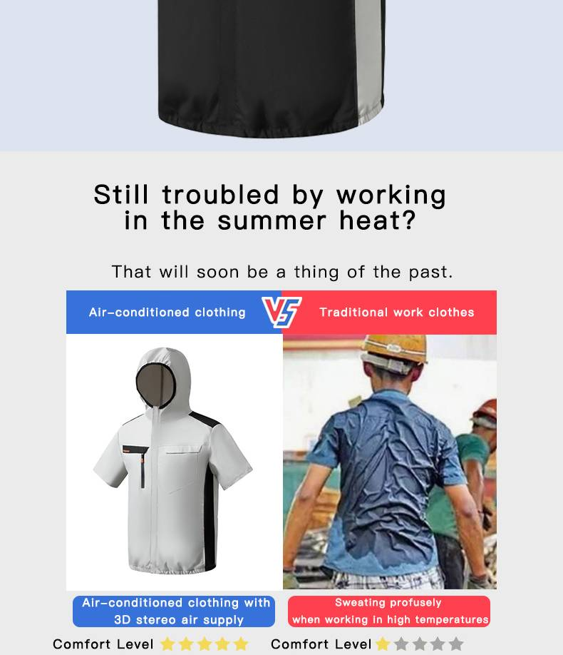 Kühlweste für Herren im Sommer mit eingebautem Ventilator, klimatisierte Kleidung, Camouflage-Arbeitskleidung für den Bau, Angelweste_voghion.com