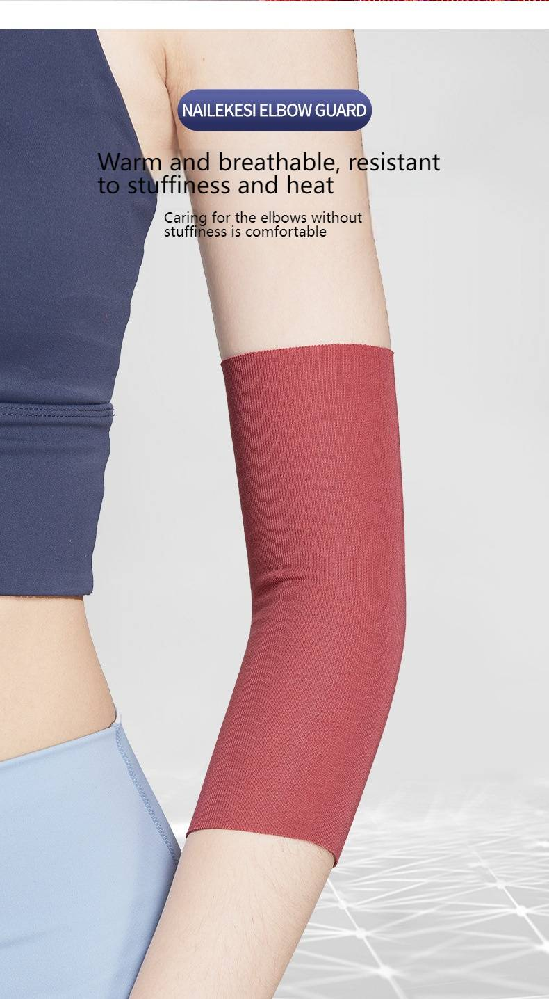 Cotoveleiras femininas - Compressão de braço respirável e leve para academia, badminton e conforto diário - Proteção das articulações e aquecimento no verão_voghion.com