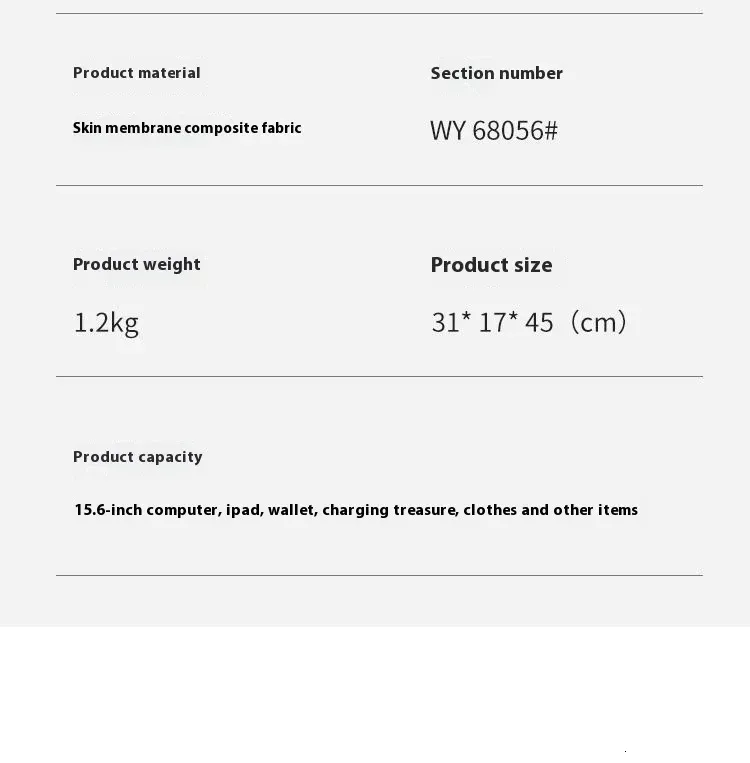 wiersoon For Men Waterproof Backpack Large Capacity Business Multifunctional Password Anti-theft Laptop Bag 250728_voghion.com