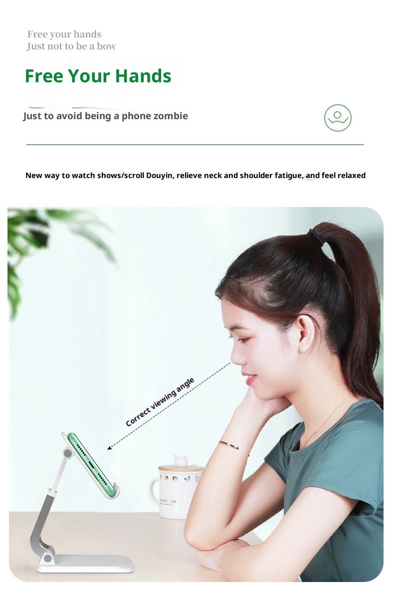 New Desktop Wholesale Multifunctional Lazy Tablet Foldable Adjustable Live Streaming Phone Stand_voghion.com