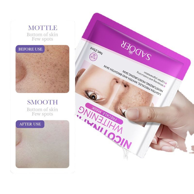 Mascarilla facial hidratante con esencia de nicotinamida para eliminar pecas SADOER_voghion.com