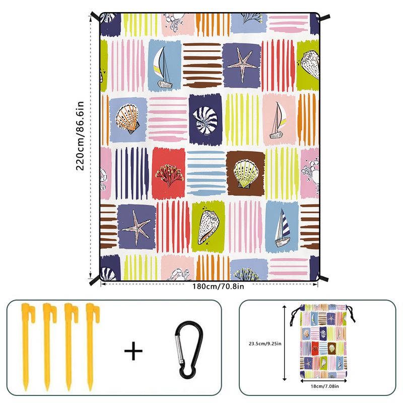 Tappetino da spiaggia personalizzato ad asciugatura rapida - Impermeabile e portatile (200x150 cm, leggero, per campeggio, picnic e viaggi)_voghion.com