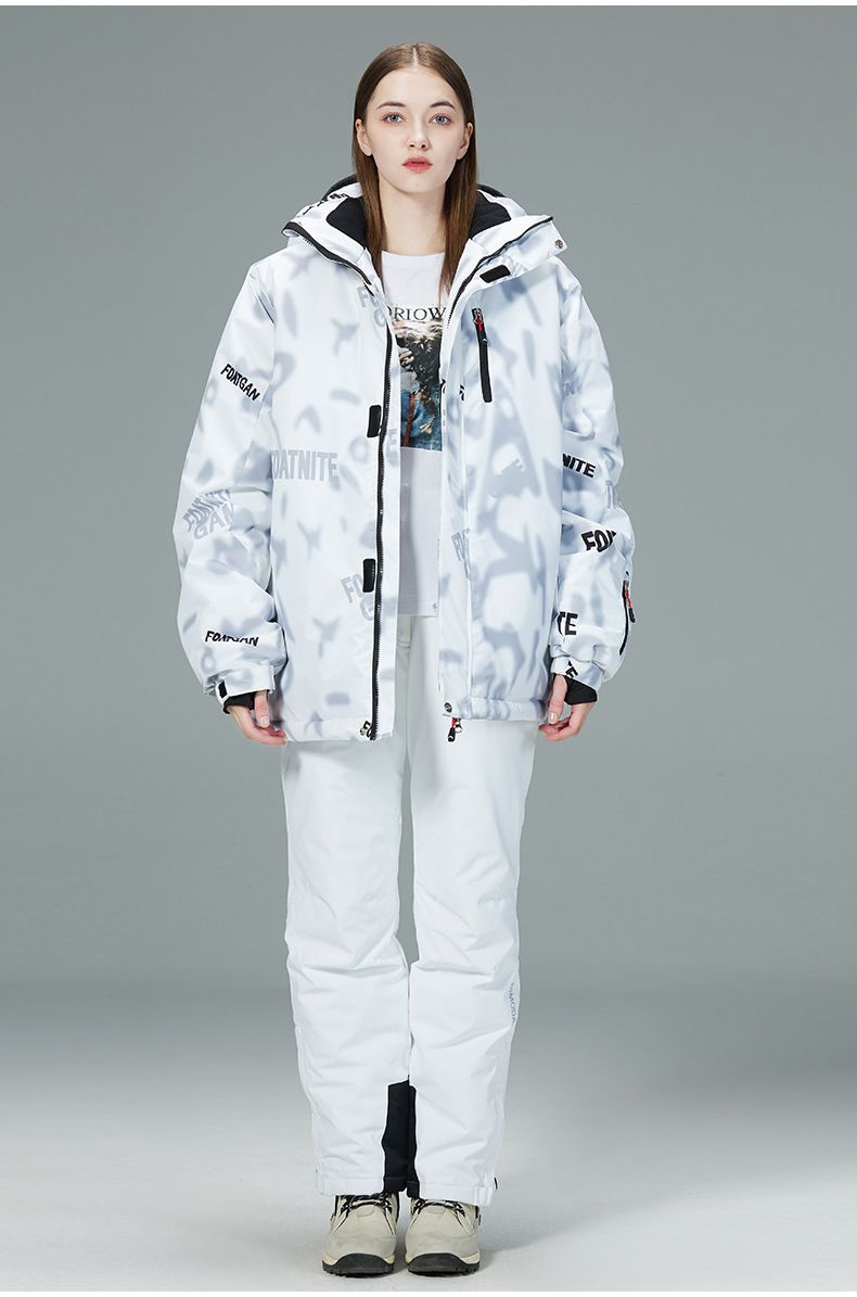 Nuovo set completo per uomo e donna, giacca da snowboard e da sci in stile coreano, calda e spessa_voghion.com