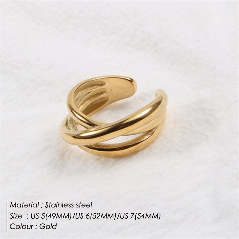 e-Manco New Stainless For Women Punk Hip-Hop Men's Titanium Steel Ring Jewelry_voghion.com