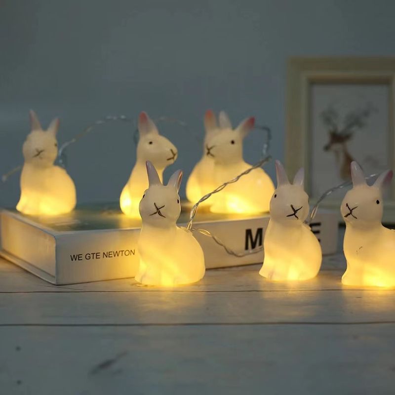 Easter Bunny Light String Children's Room Decorative Light Little White Rabbit Night Light Wholesale Led Light_voghion.com