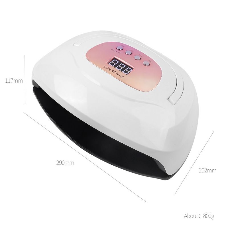 150W UV-lamp LED-nagellamp voor manicure Nageldroger voor het uitharden van nagelgellak LCD-scherm Twee handlampen_voghion.com