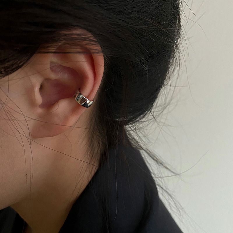 Eleganti orecchini a clip multi-cerchio semplici e alla moda per donne senza piercing, stile Hong Kong, minimalisti, stile Fairy Forest_voghion.com