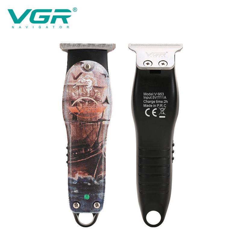VGR953 Barbiere Graffiti Barbiere Rasatura Salone Parrucchiere Personalità Intaglio Tagliacapelli Testa a Olio Piccolo Tagliacapelli Elettrico Professionale_voghion.com