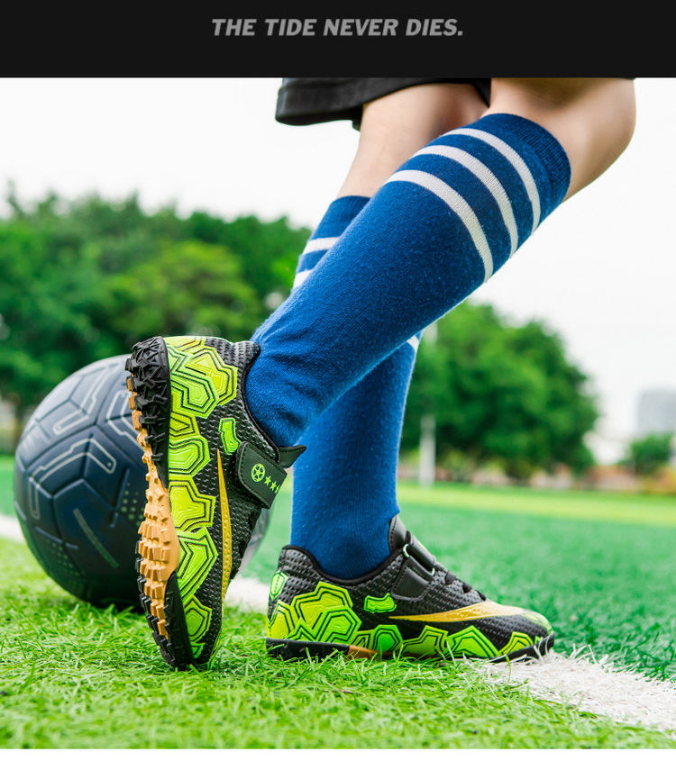 Ventas directas de fábrica Binbinniao zapatos de fútbol transfronterizos para niños zapatos de fútbol al por mayor zapatos de entrenamiento de césped con uñas rotas casuales transpirables_voghion.com