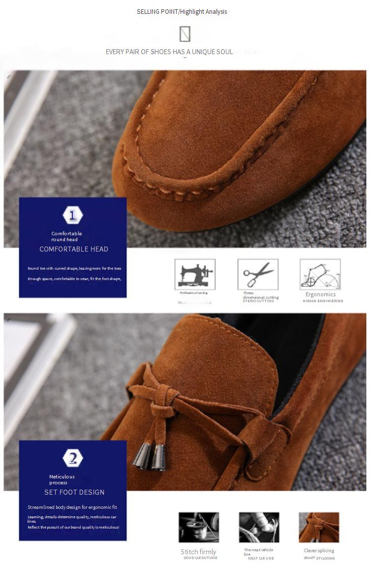 Herrskor Herrmockasiner Slip-on Trendiga slip-on skor för män Alla matchande lata skor Casual koreansk stil Heta rea_voghion.com