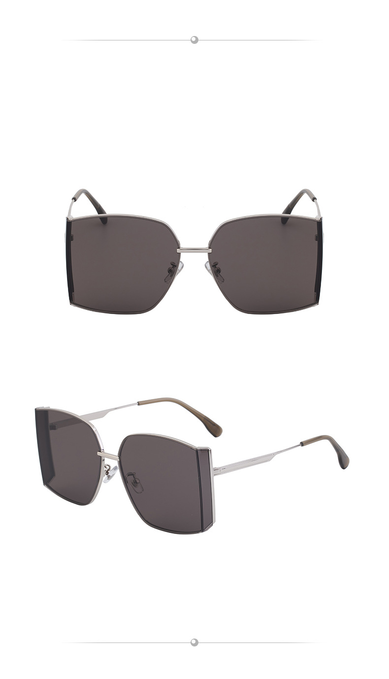 Lunettes de soleil tendance en nylon pour femmes, sans monture, haut de gamme, protection solaire et UV._voghion.com
