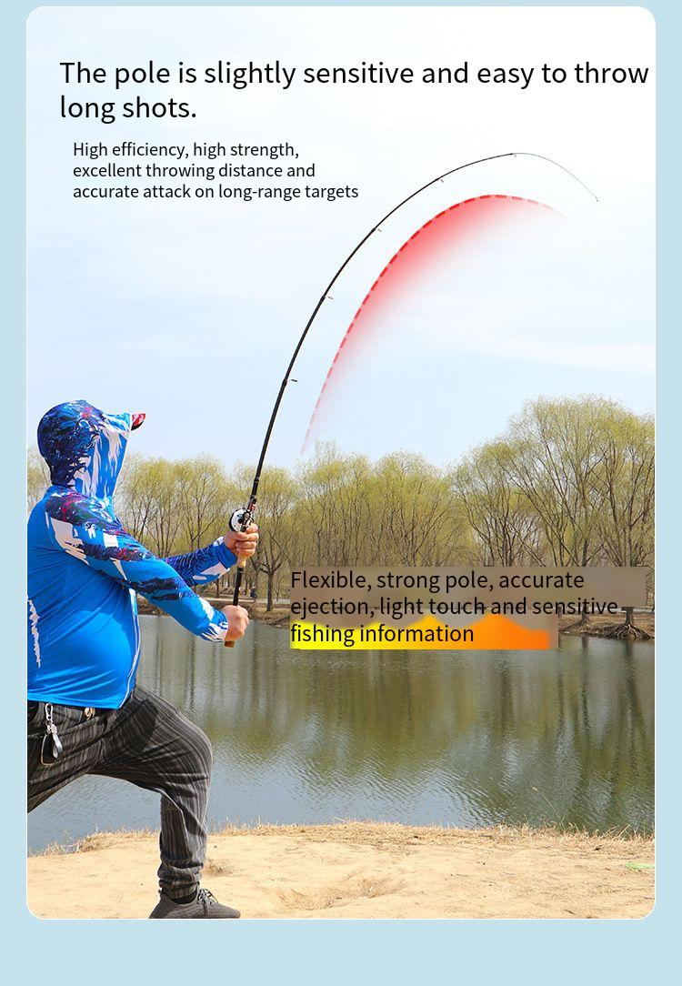 Carbon Telescopic Road Sub-rod Portable Short Section Fishing Rod M Adjustable Light Hard Gun Handle Straight Handle Sea Rod Road Slide Rod_voghion.com