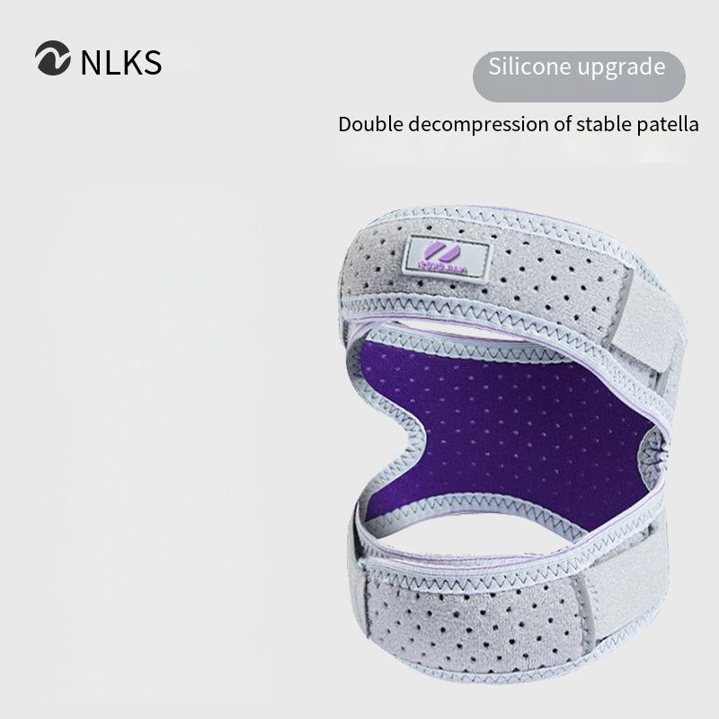 Breathable Summer Knee Brace With Silicone Patella Pad – Shock Absorption & Dual Compression For Running, Basketball & Fitness (Unisex)_voghion.com