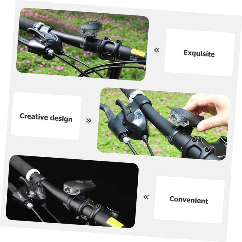 Generic Rechargeable Bike Light Set Modes Front Rear Led Cycling Lamps Easy Install Night Riding Safety_voghion.com
