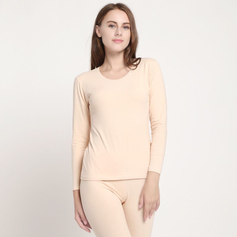 Ensemble de sous-vêtements thermiques en coton lycra pour hommes et femmes - Couche de base douce, respirante et extensible pour un confort tout au long de la journée_voghion.com