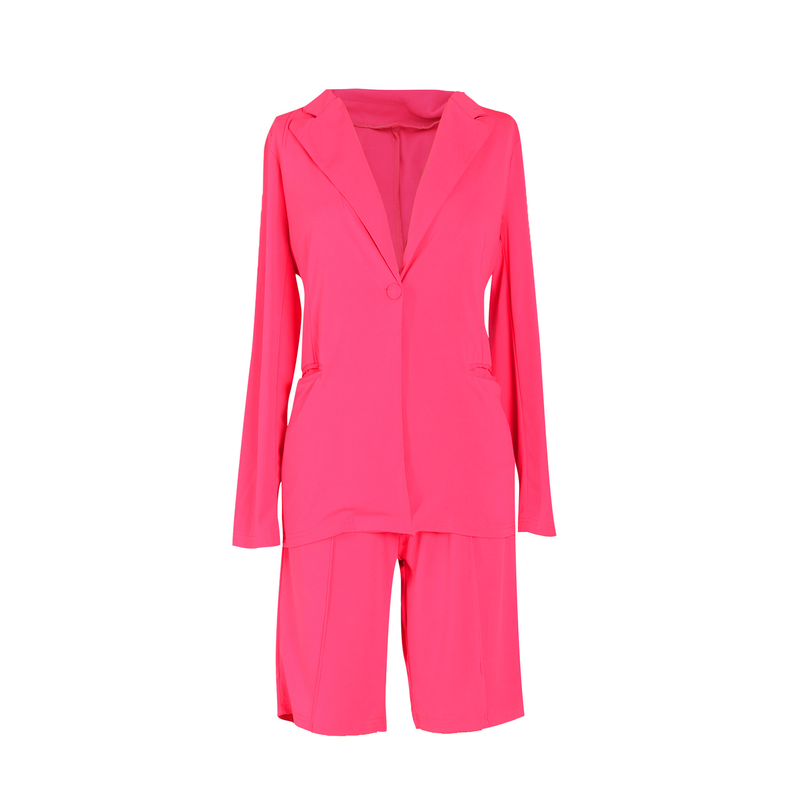 Dammekleeder Onofhängeg Websäit Kostümjacket Shorts Zweedeel Fréijoer Summer Casual Kostüm_voghion.com