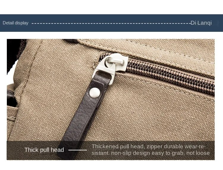 Men's Shoulder Bag Casual Fashion High Quality Canvas Messenger Bag Fashion Simple Practical School Bag_voghion.com