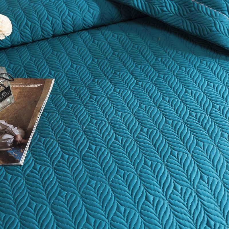 Copriletto in cotone di alta qualità, 100 pezzi, set da tre pezzi, trapuntato in cotone a fibra lunga, lenzuolo trapuntato in puro cotone, trapuntato da 1,8 m._voghion.com