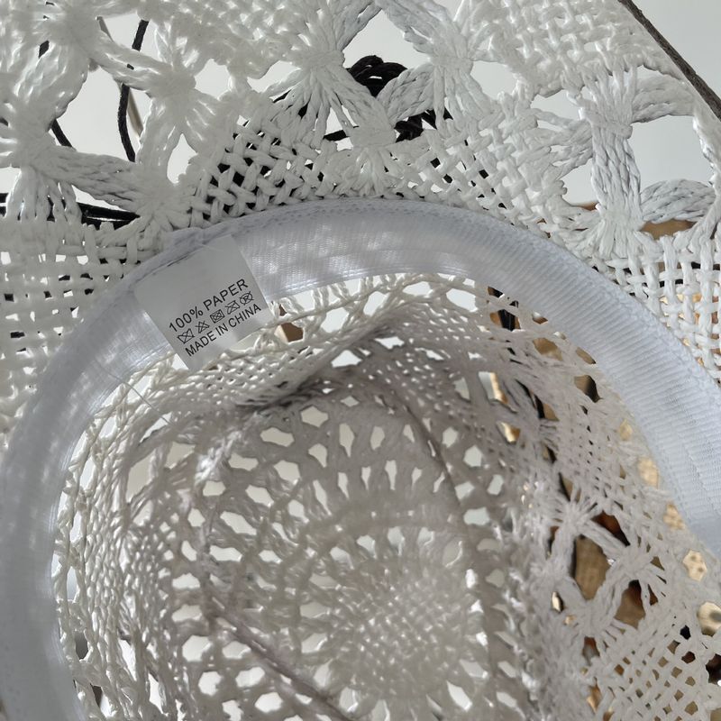 Moda Nuovo Occidentale Cowboy Paglia Femminile Moda Estiva Versione Coreana del Vento Nazionale Ombra Cava Cappello da Spiaggia Vacanza Gratis_voghion.com