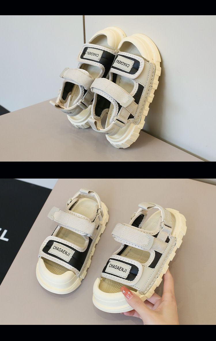 Jungen Sandalen 2024 Neue Kinder Sommer Strand Große Kinder Atmungsaktive und wasserdichte Sportschuhe, Kleine Jungen_voghion.com