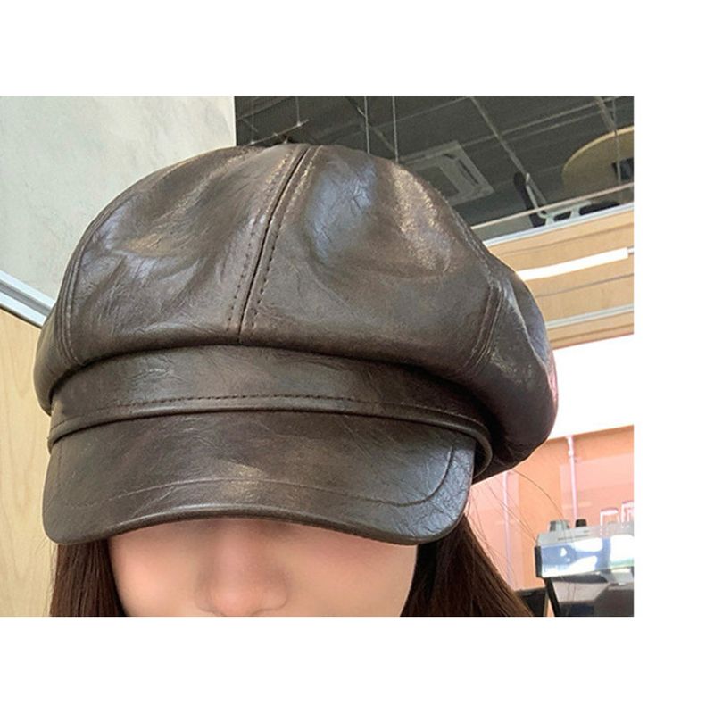 Duckbill Beret 2025 Herbst/Winter Neue achteckige Damenmütze_voghion.com