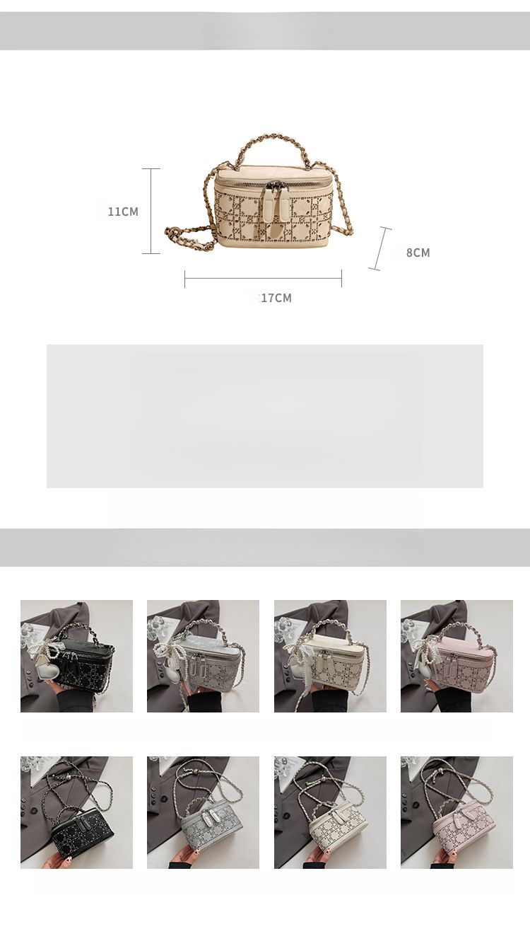 Women's 2025 Fall/Winter New Shoulder Bag Solid-Color Chain Crossbody Bag Versatile_voghion.com