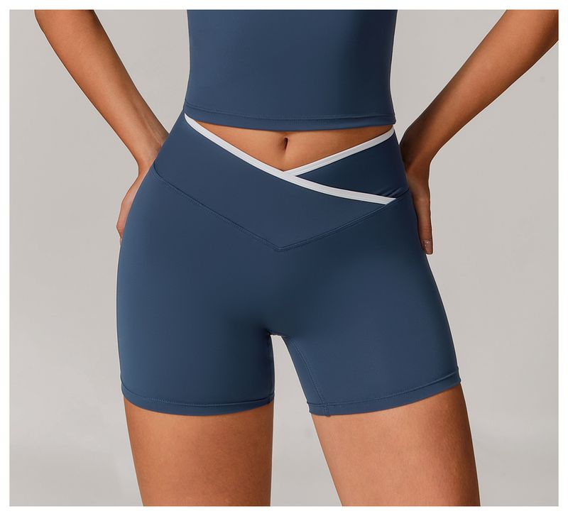 High Waist Yoga Shorts For Women - Seamless Naked Feel Squat Proof Gym Workout Shorts With Peach Lift Design_voghion.com