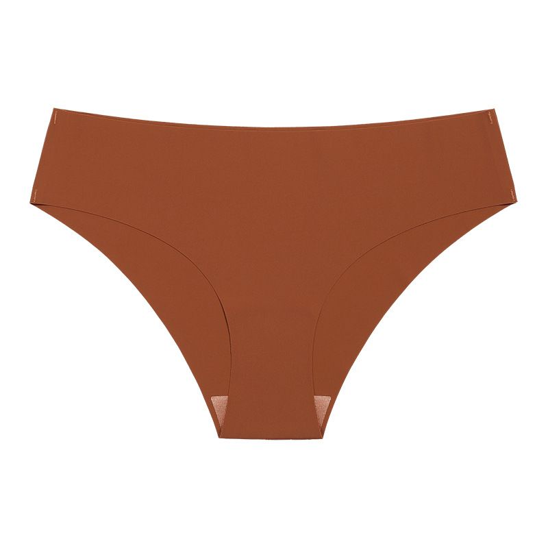 Grenzüberschreitende Lieferung von nahtlosen, einteiligen Unterhosen aus reiner Baumwolle mit niedrigem Bund aus Eisseide für Damen in 7 Farben_voghion.com