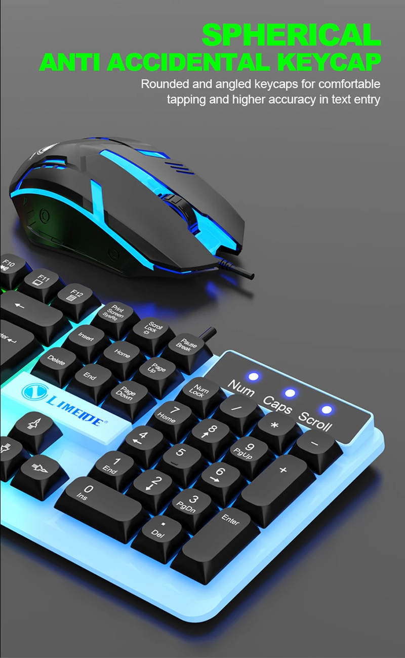 NG Gaming-Maus-Kombinationen, Computer-Laptop-Hintergrundbeleuchtung, Gamer-Kit, LED-kabelgebundene USB-Tastatur, GTX350-Set, Schwarz_voghion.com