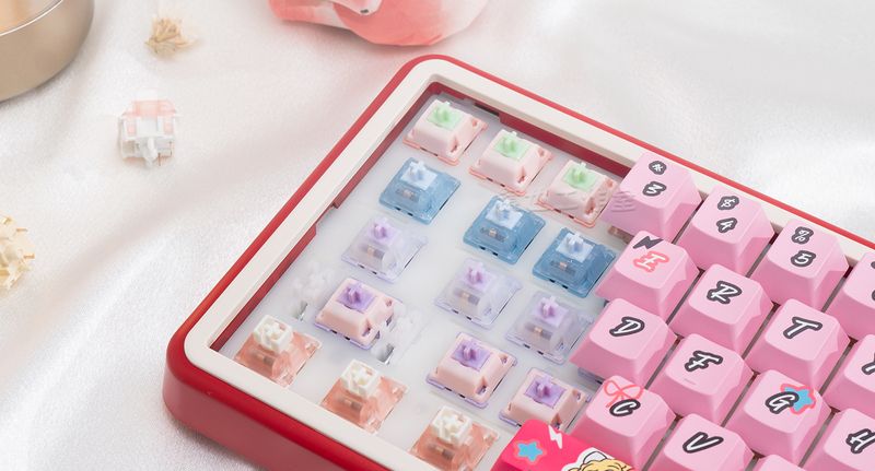 Omo65 Three-Mode Wireless RGB Bluetooth Nical Keyboard Office Mahjong Sound Hot Plug Gasket Customized Kit_voghion.com