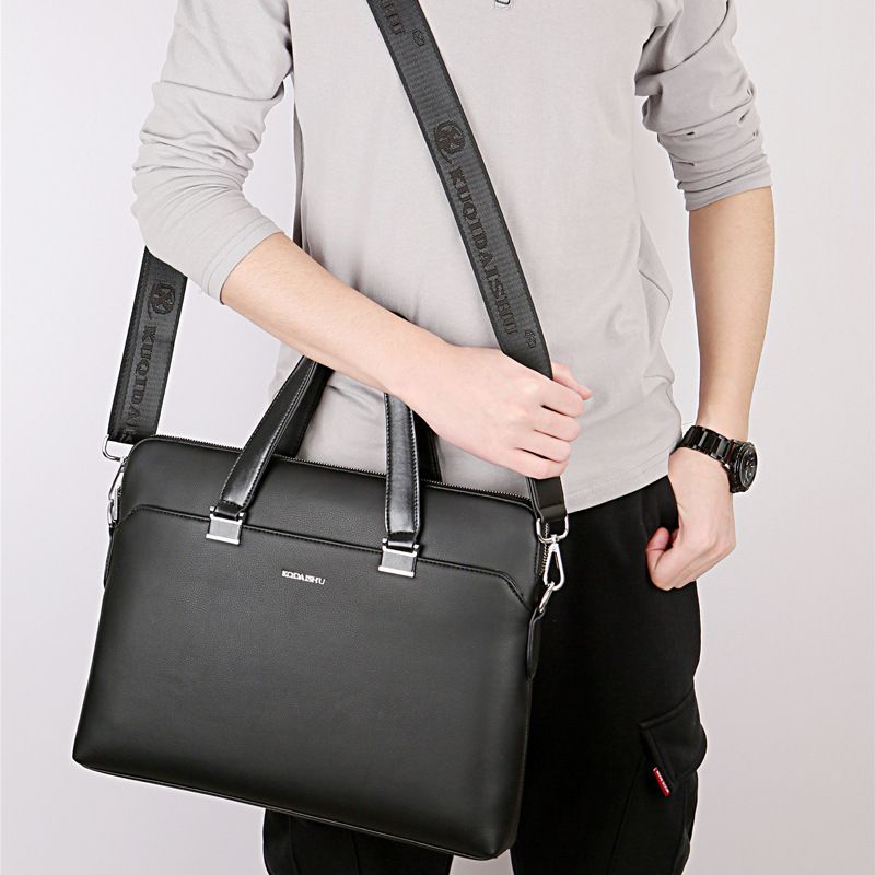 New Kangaroo Men's Handheld Crossbody Business Multifunctional Laptop Bag Direct Sale_voghion.com