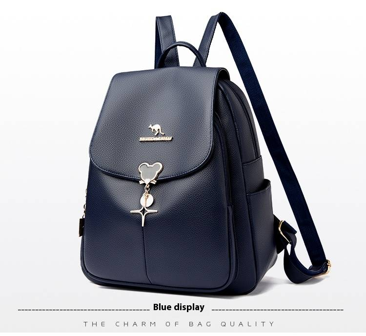 Bolsa canguru 2024 nova moda casual versátil simples e moderna mochila de cor sólida_voghion.com