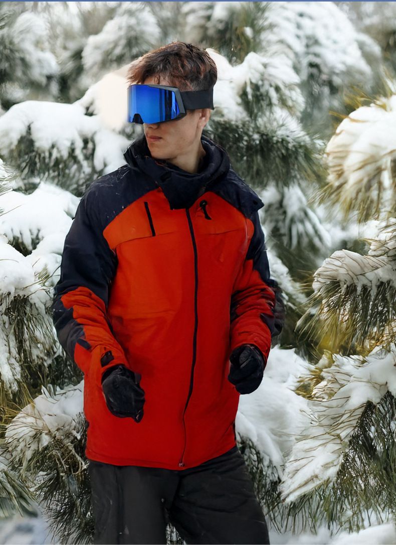 Dual-Layer Anti-Fog Ski Goggles For Adults – Windproof Snow Sports Glasses With Interchangeable Lenses (Multiple Colors)_voghion.com
