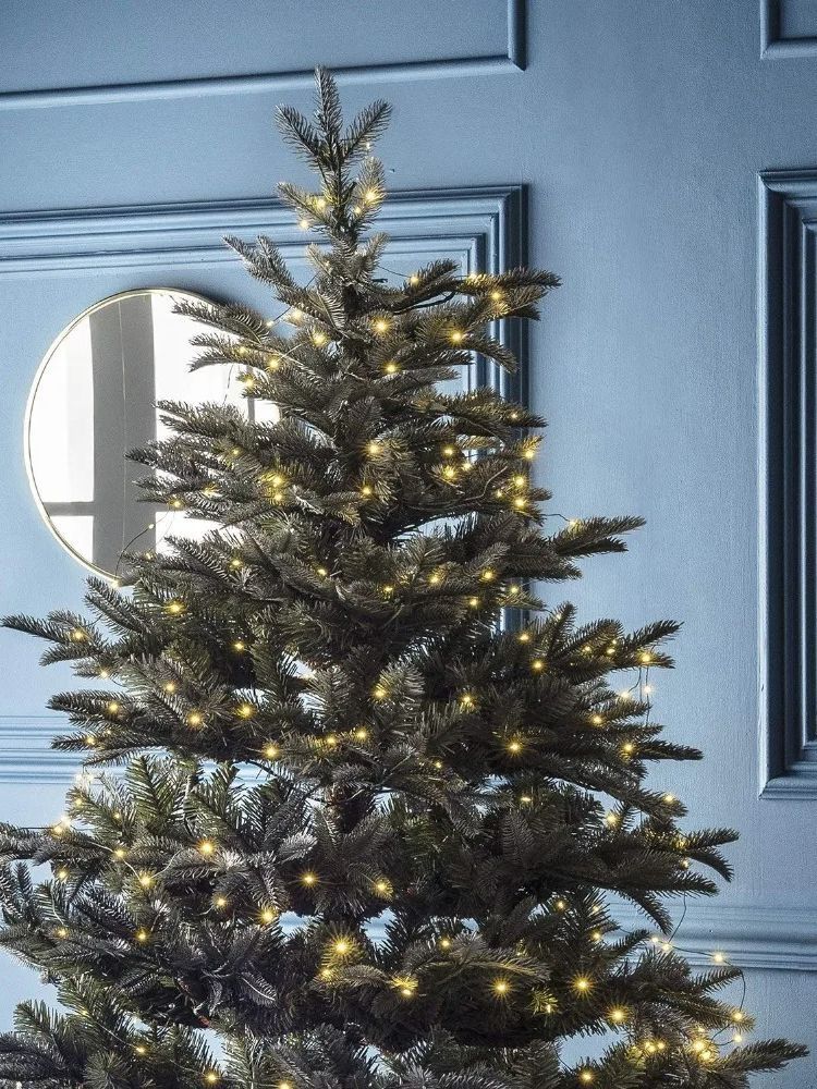 Ghirlanda di luci a LED bianche calde da 100 m, filo verde, per esterni, casa, Natale, festa di nozze, decorazione da giardino_voghion.com