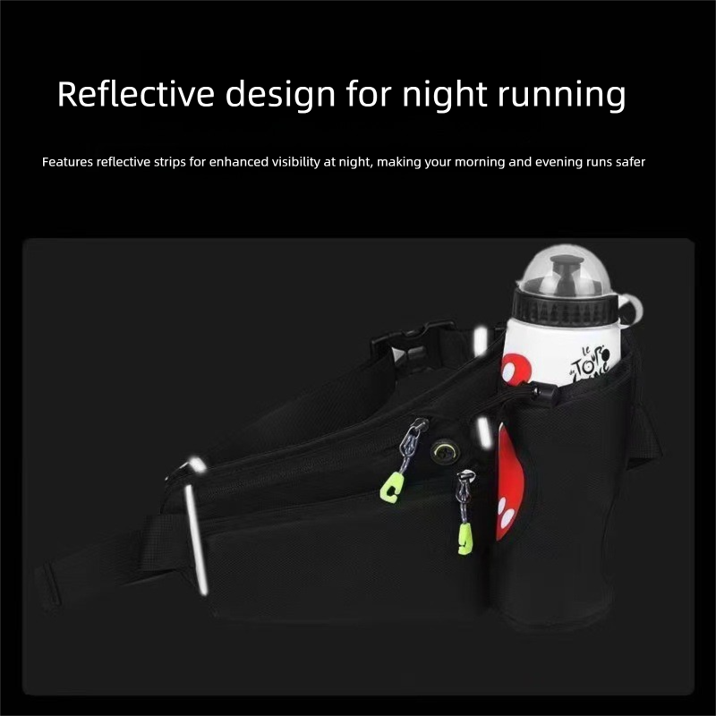 Cross-border Running Outdoor Fitness Waist Multi-functional Water Bottle Key Phone Bag Factory Direct Sale Lightweight_voghion.com