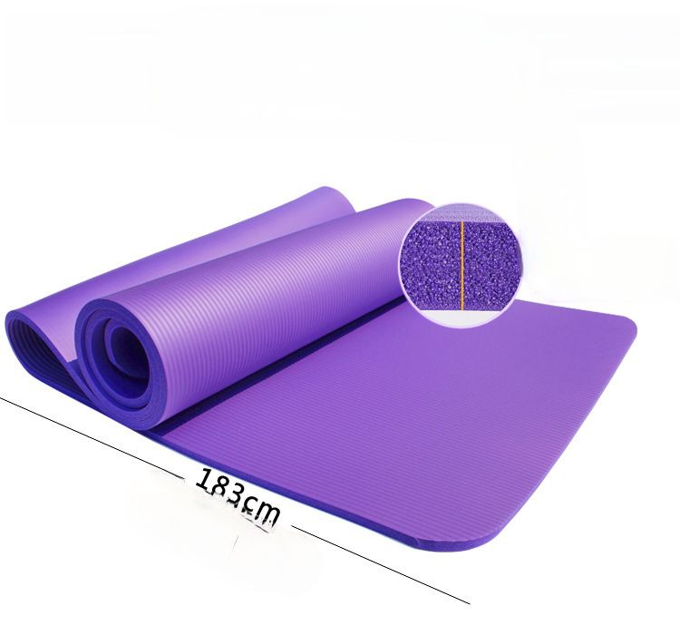 Esterilla de yoga para principiantes, para hombres y mujeres, gruesa, ensanchada y alargada, antideslizante, para uso doméstico._voghion.com