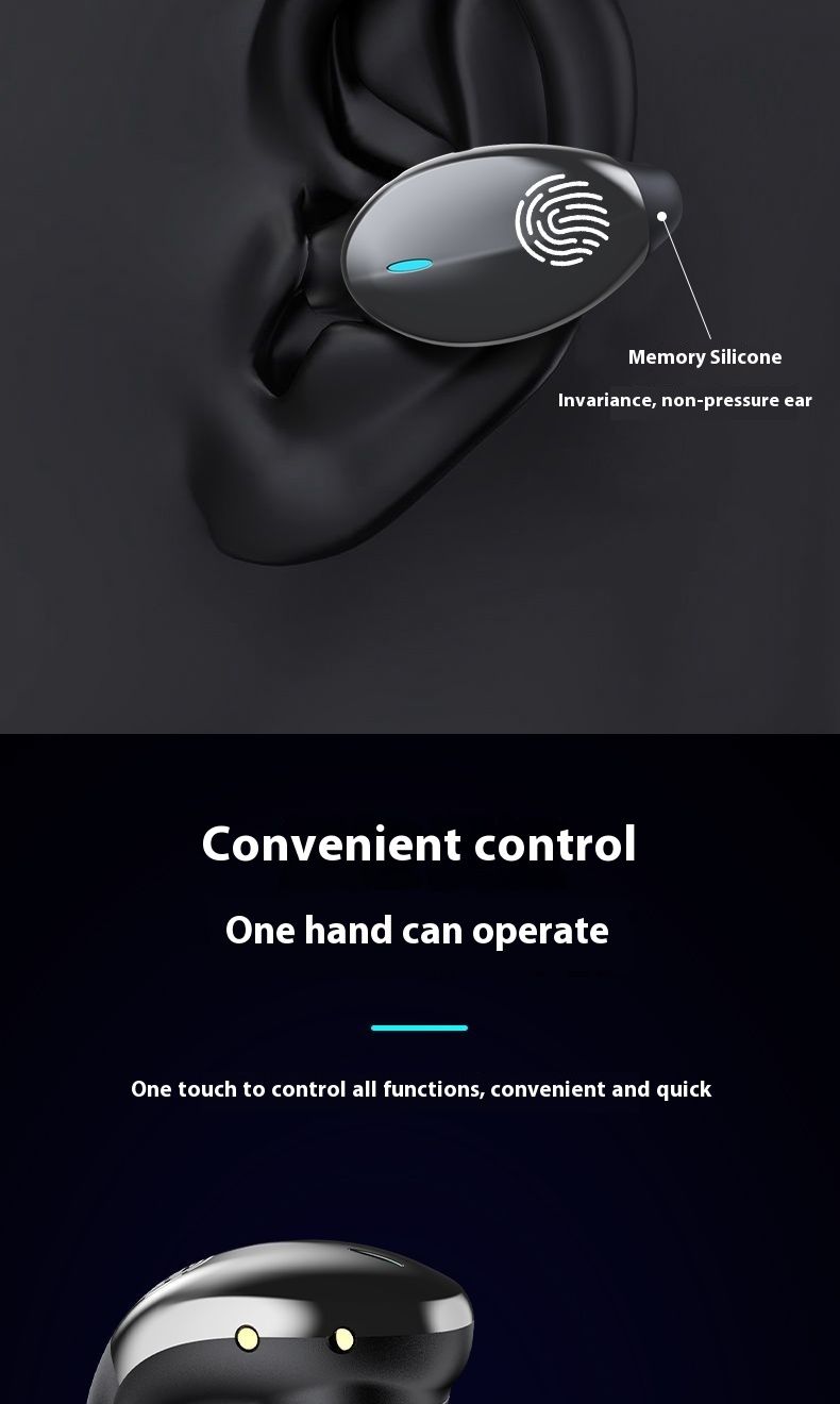 Nouveaux écouteurs Bluetooth fonctionnant sans porter les oreillettes pour une veille ultra-longue avec commande tactile_voghion.com