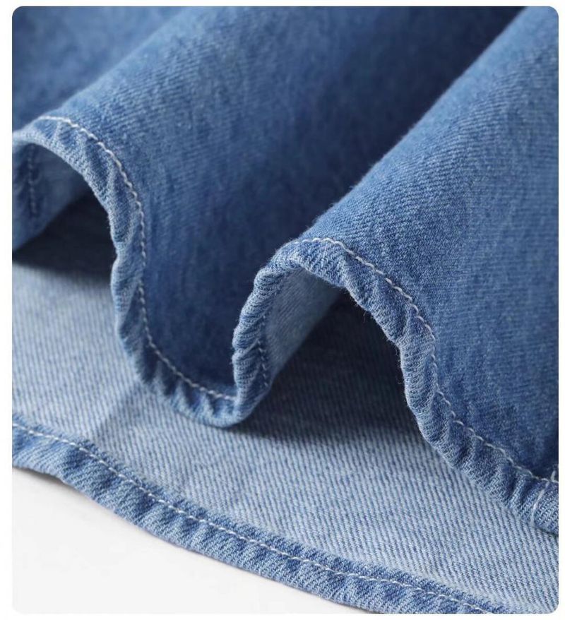 Camicia in denim a maniche lunghe retrò giapponese, autunno e inverno, alla moda, stile casual, da uomo, sottile, da coppia_voghion.com