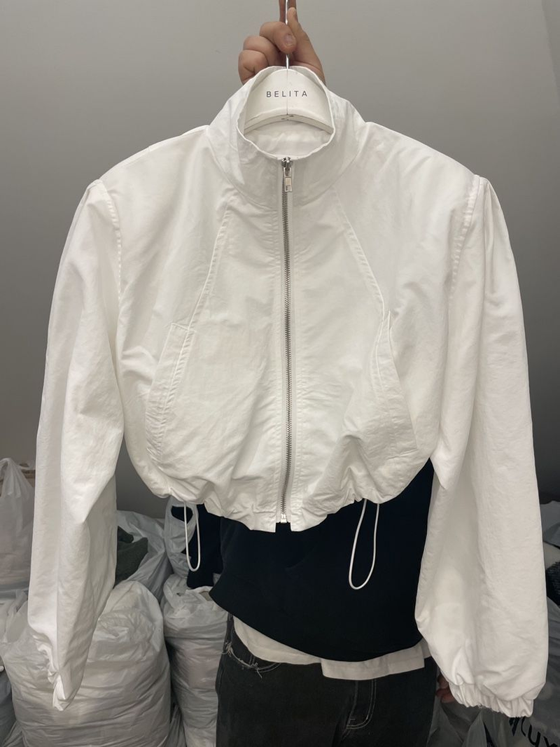 Deeptown Gorpcore Vintage Kurzjacke Damen Haruku Fashion Oversize Short Track UV-blockierende Jacke Windjacke_voghion.com