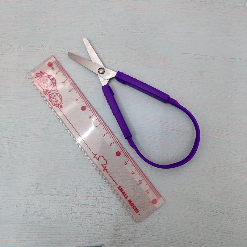 Cross-border supply automatic ring elastic scissors spot multi-color set large small tool ring scissors_voghion.com