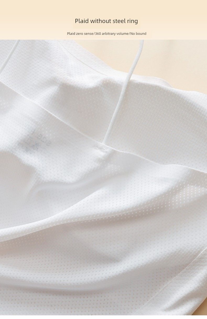 Reggiseno modellante in seta di ghiaccio, anti-malfunzionamento dell'armadio, con base avvolgente, top con camera d'aria, spalline imbottite, abbigliamento esterno_voghion.com