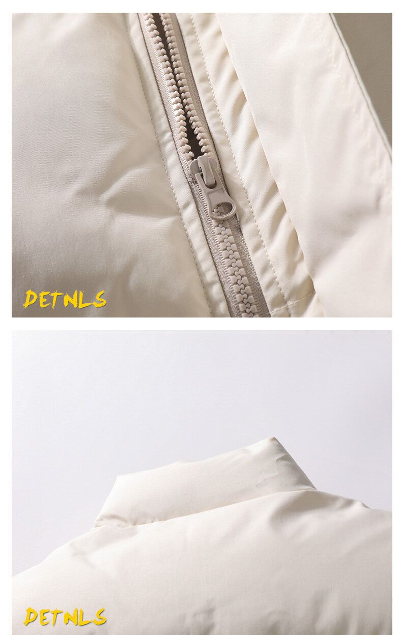 Winter standing collar trendy camisole, thickened warm vest, youth sports cotton jacket, men's_voghion.com