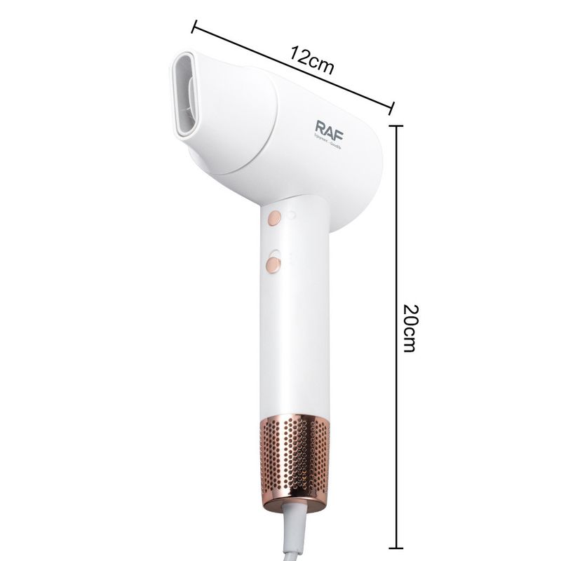 Asciugacapelli professionale - 2200 W ad alta velocità ionico con controllo intelligente della temperatura, spina UE_voghion.com